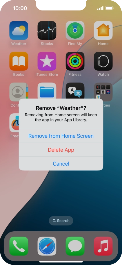 Press Delete App.