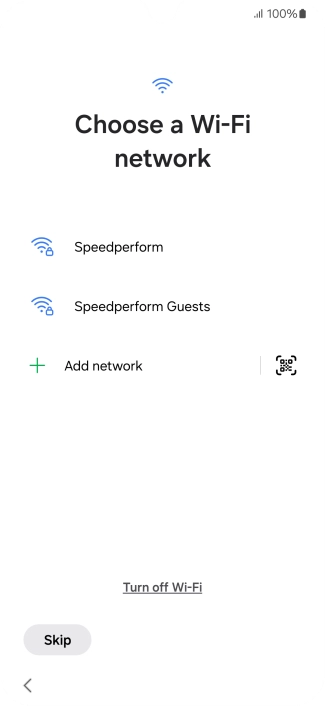 Press the required Wi-Fi network. Press the required Wi-Fi network.