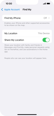 Press Find My iPhone. Press Find My iPhone.