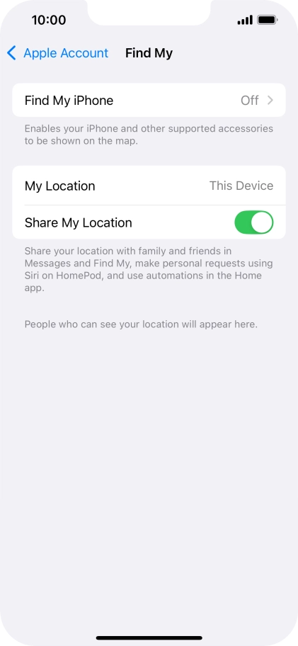 Press Find My iPhone. Press Find My iPhone.