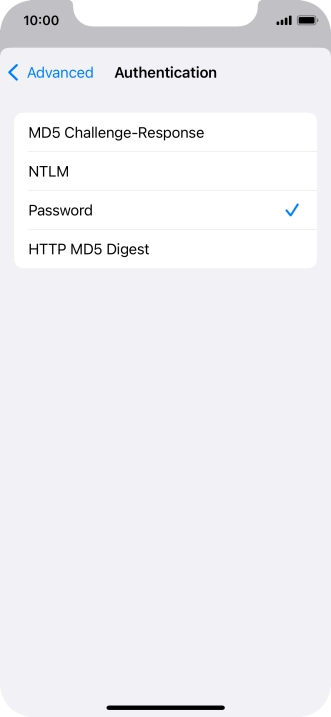 Press Password.