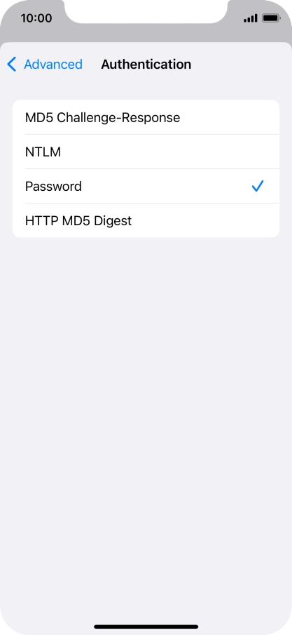 Press Password.