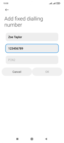 Press PIN2.