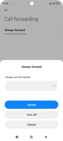 Press Turn off. Press Turn off.