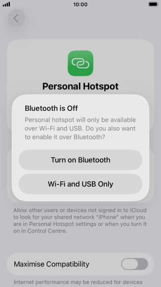 If Wi-Fi is turned on, press Wi-Fi and USB Only. If Wi-Fi is turned on, press Wi-Fi and USB Only.