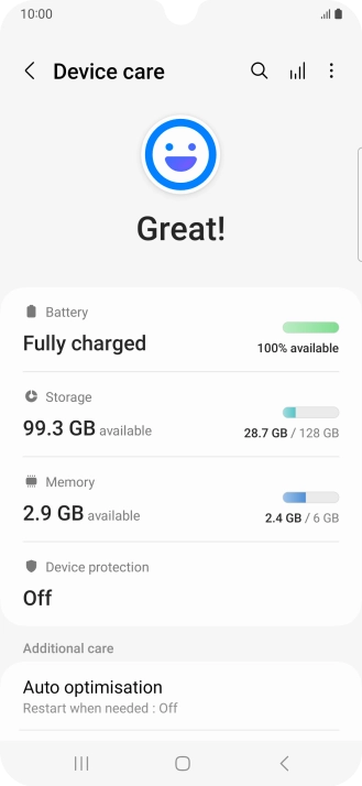 Press Battery.