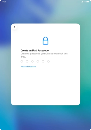 Press Passcode Options.