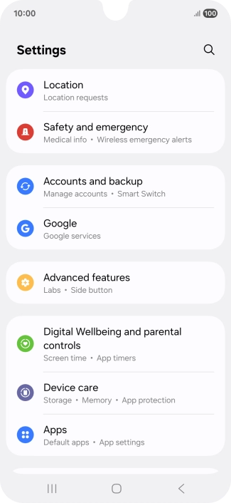 Press Google.
