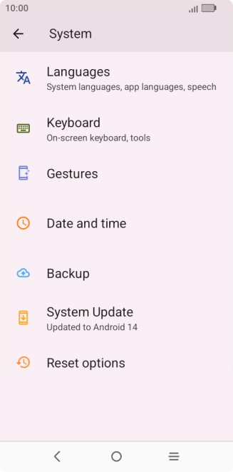 Press Reset options. Press Reset options.
