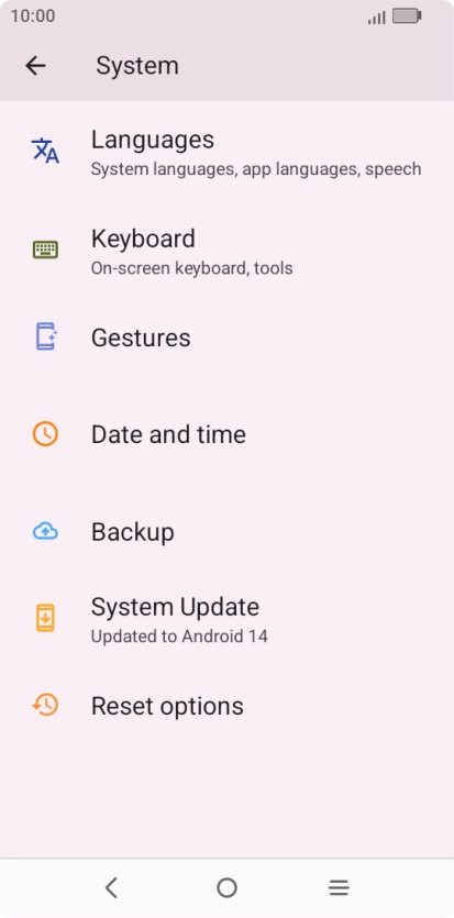 Press Reset options. Press Reset options.