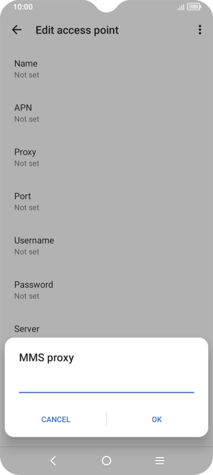 Key in 212.183.137.012 and press OK. Key in 212.183.137.012 and press OK.