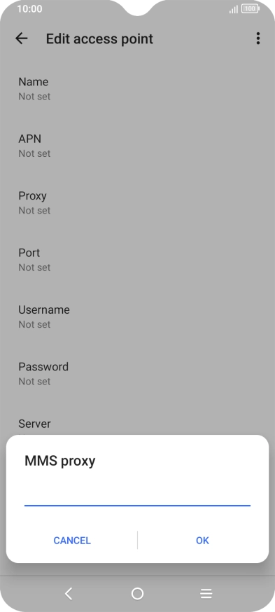 Key in 212.183.137.012 and press OK. Key in 212.183.137.012 and press OK.