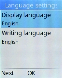 Select Display language.