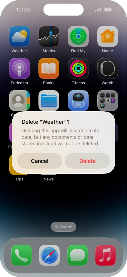 Press Delete.