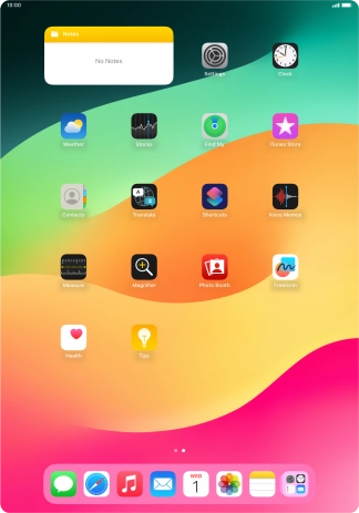 If you're using a Widget Stack: slide up or down on the stack to select the required widget.