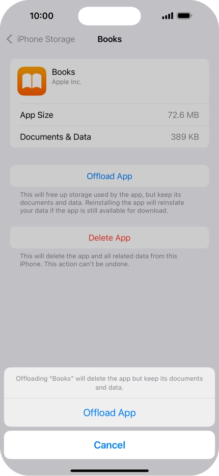 Press Offload App.