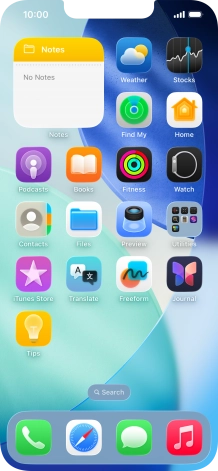 If you're using a Widget Stack: slide up or down on the stack to select the required widget.