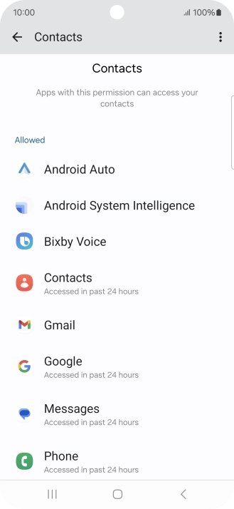 Press the required app. Press the required app.