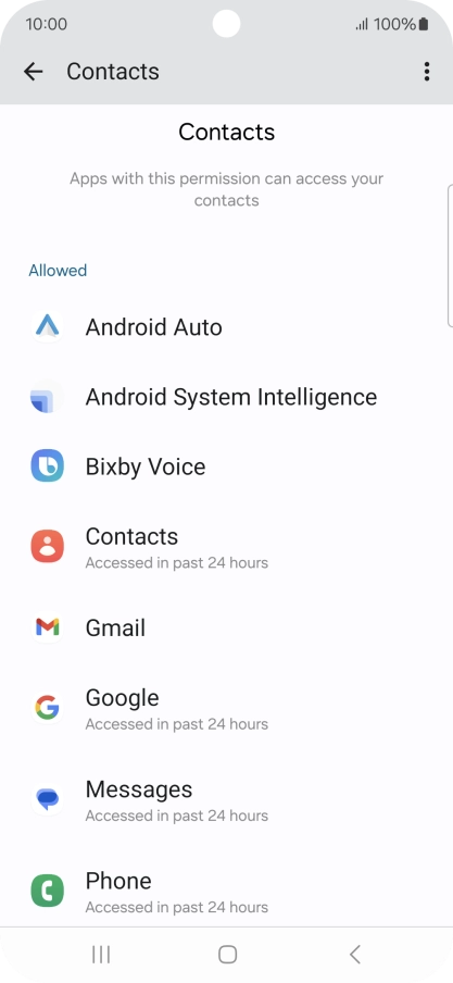Press the required app. Press the required app.