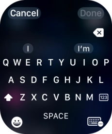 Press the input icon.