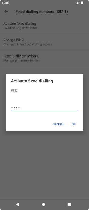 Key in your PIN2 and press OK. The default PIN2 is 1111. Key in your PIN2 and press OK. The default PIN2 is 1111.