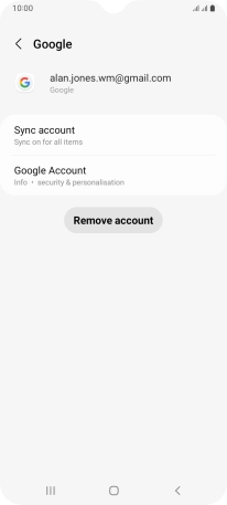 Press Sync account. Press Sync account.