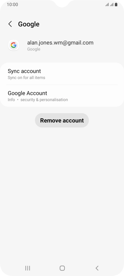 Press Sync account. Press Sync account.
