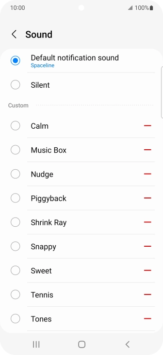 Press the required message tones to hear them.