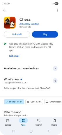 Press Uninstall.