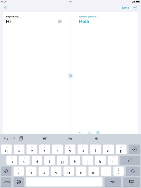 Press the enter icon. Press the enter icon.