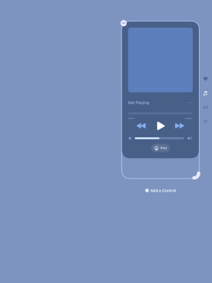 Press the remove icon on the required function to remove it from Control Centre. Press the remove icon on the required function to remove it from Control Centre.