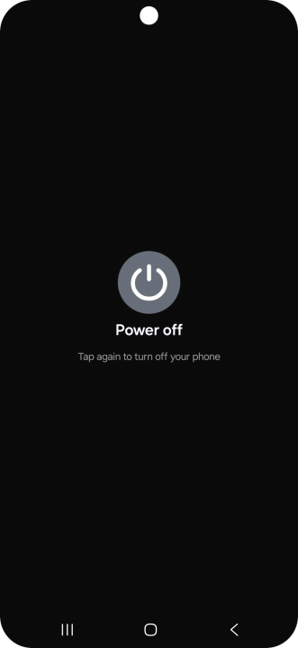 Press Power off. Press Power off.