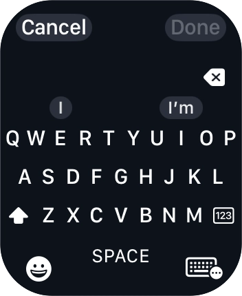 Press the input icon.
