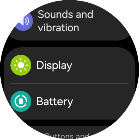 Press Display.