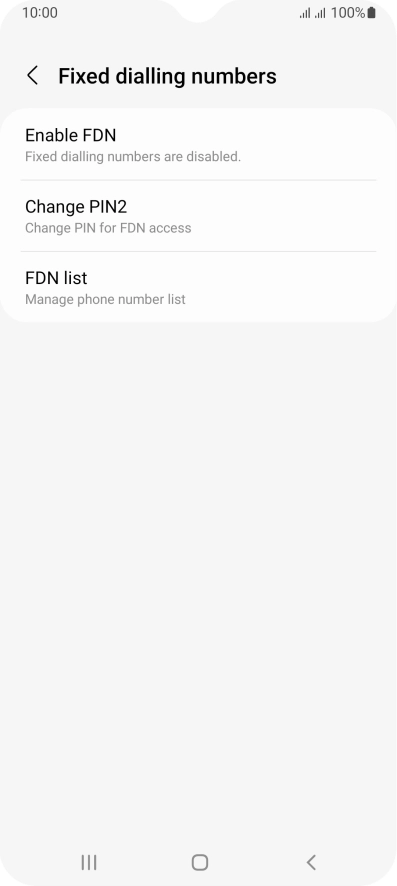Press FDN list.