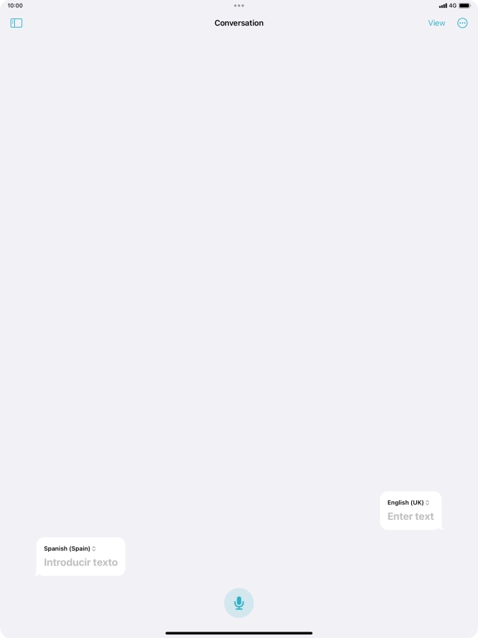 Press the microphone icon and say the required word or sentence. Press the microphone icon and say the required word or sentence.