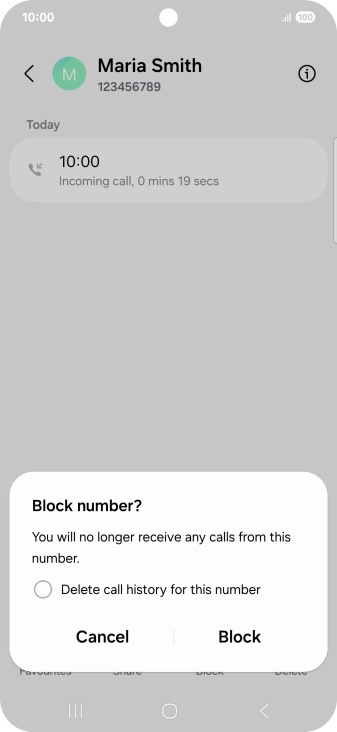Press Block.
