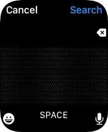 Press the microphone icon to turn on voice input.