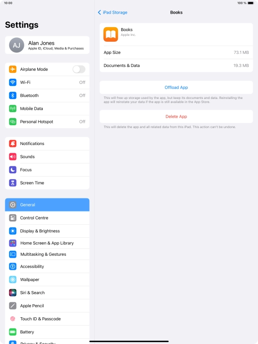 Press Offload App.