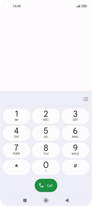 Press the Home key to return to the home screen.