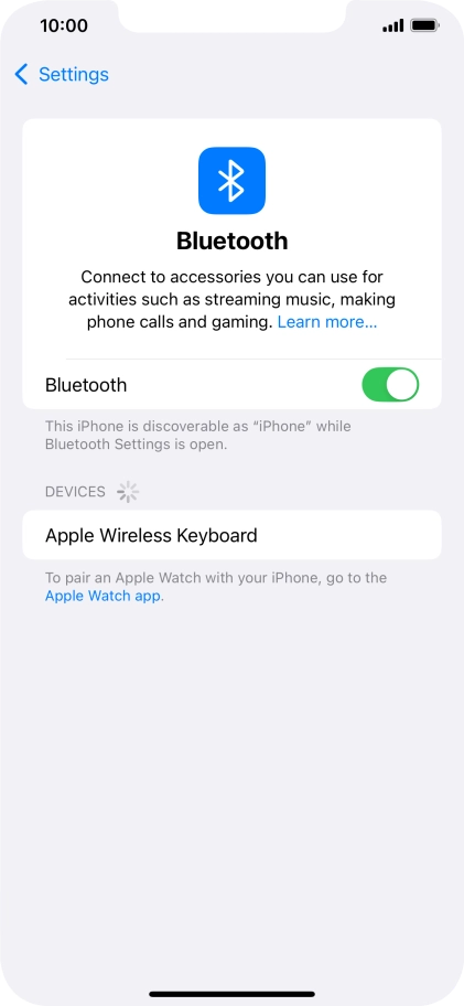Press the required Bluetooth device and follow the instructions on the screen to pair the device with your phone. Press the required Bluetooth device and follow the instructions on the screen to pair the device with your phone.