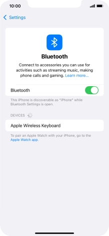 Press the required Bluetooth device and follow the instructions on the screen to pair the device with your phone. Press the required Bluetooth device and follow the instructions on the screen to pair the device with your phone.