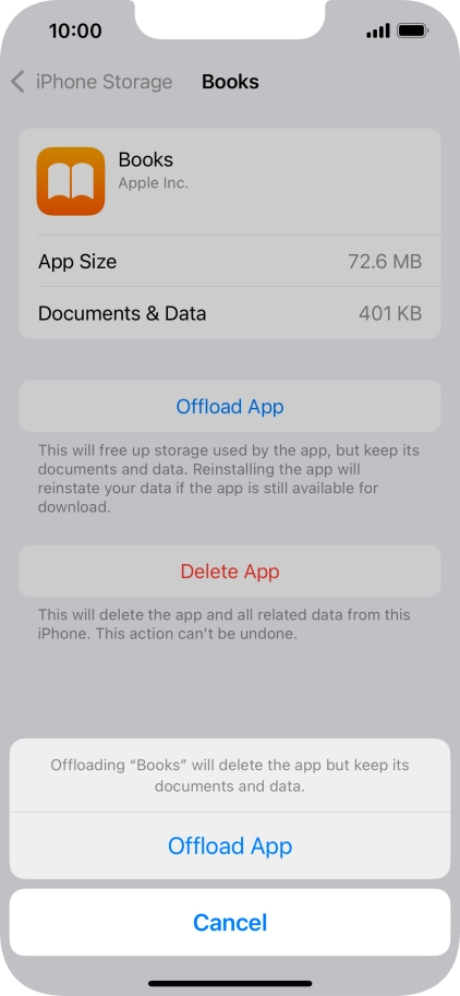 Press Offload App.