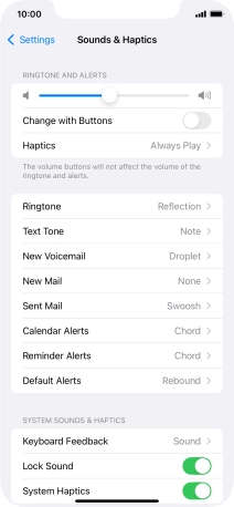 Press Text Tone.