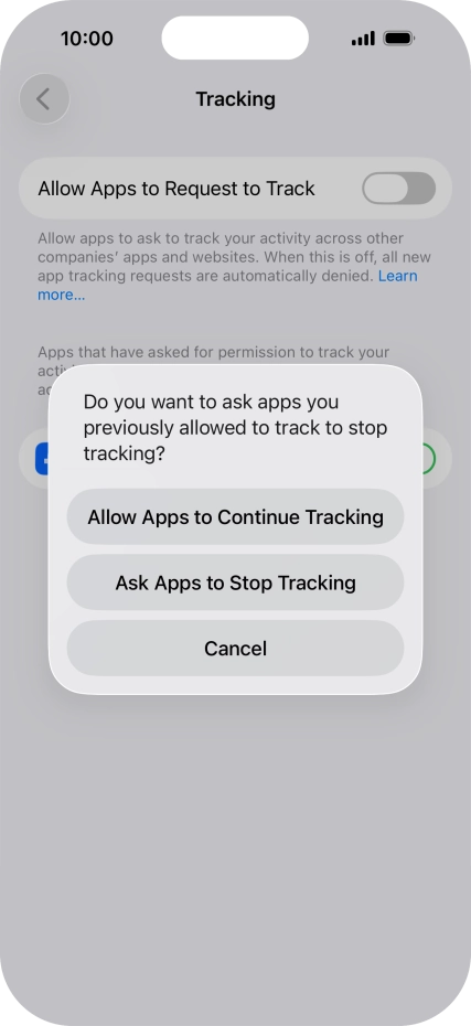 If you turn off the function, press the required setting. If you turn off the function, press the required setting.