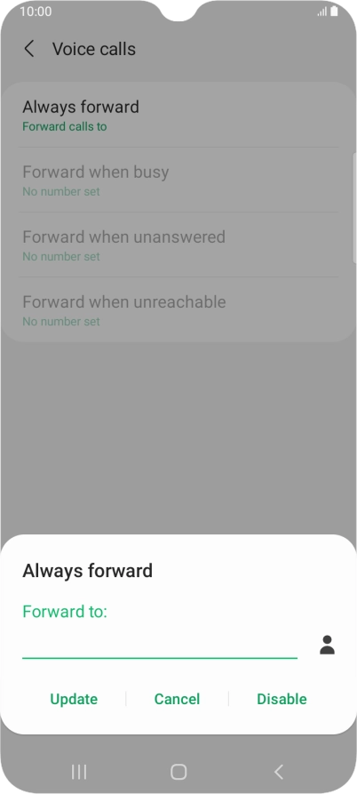 Press Disable.