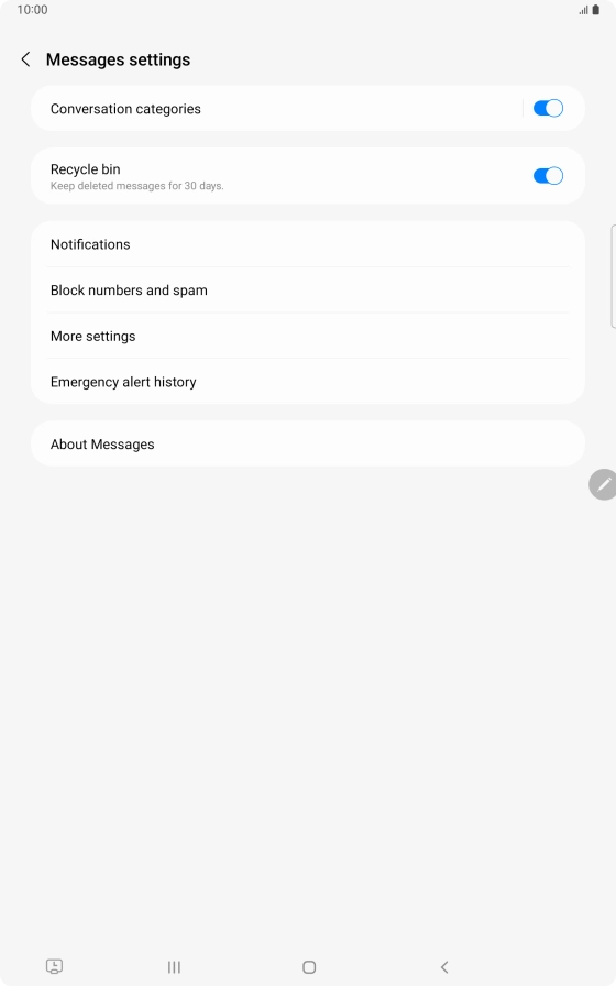 Press More settings. Press More settings.