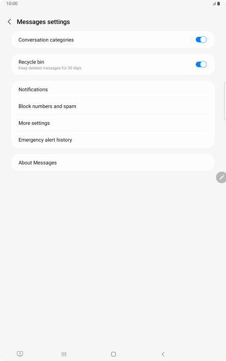 Press More settings. Press More settings.