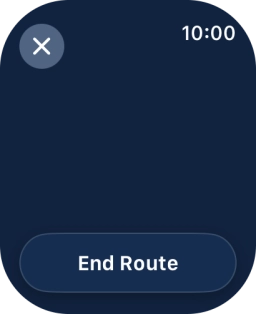 Press End Route.