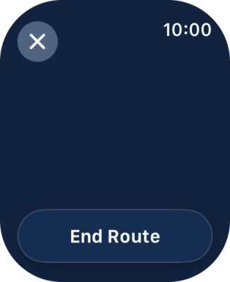 Press End Route.